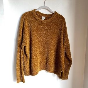 Mustard Gold Chenille Sweater